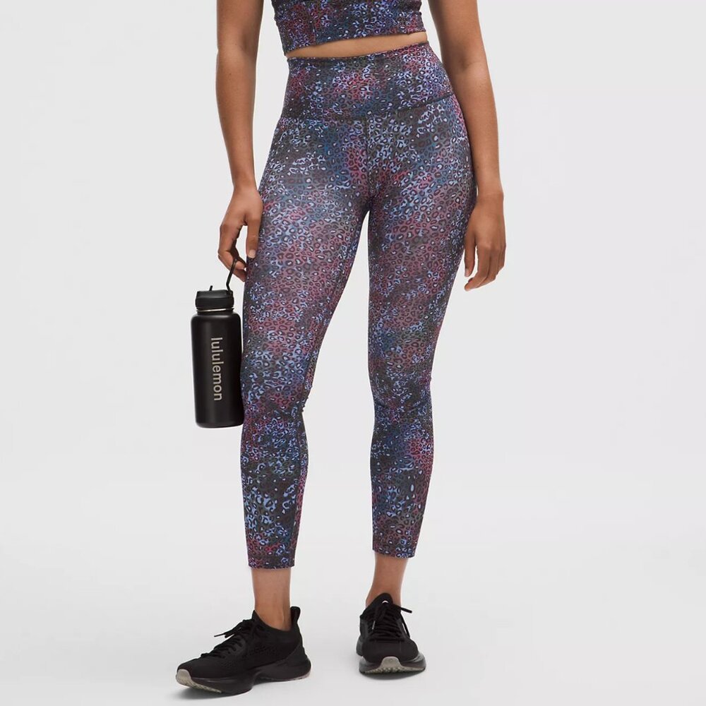 Wunder Train High-Rise Tight 25" | Cosmic Leopard Multi | Size 18